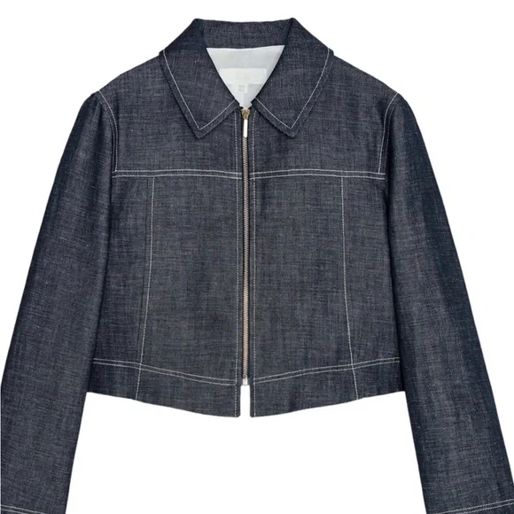 Zara Indigo Denim Jacket and Pants Set - Picture 4 of 7